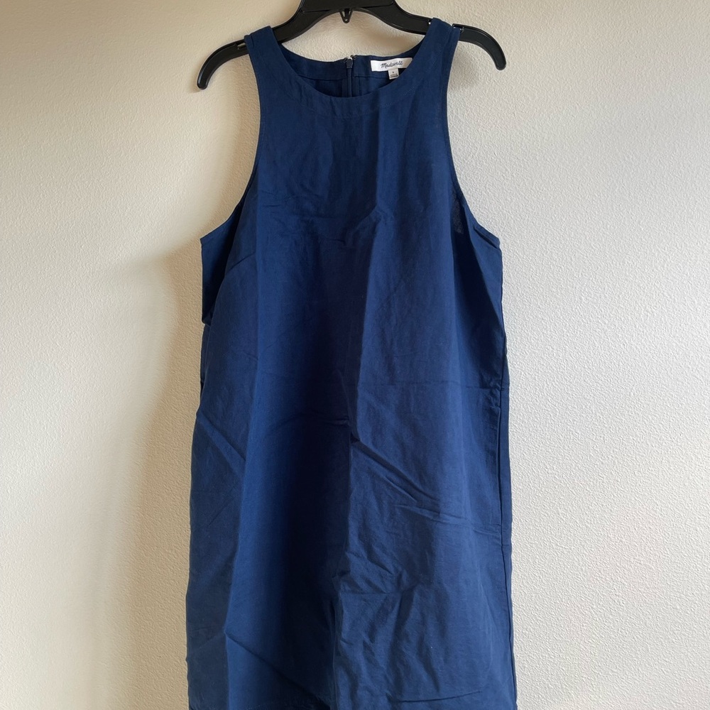 Madewell linen shift dress